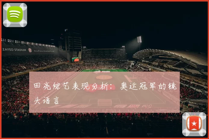 田亮综艺表现分析：奥运冠军的镜头语言